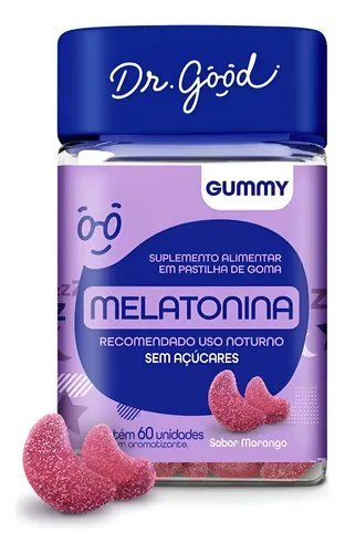 suplemento dr good melatonina gomas sabor morango