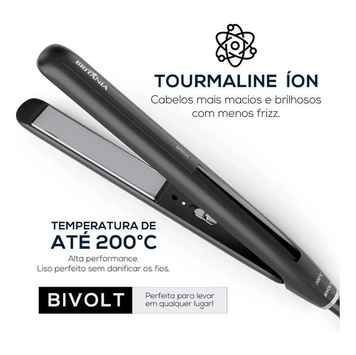 prancha de cabelo britânia bpr03a