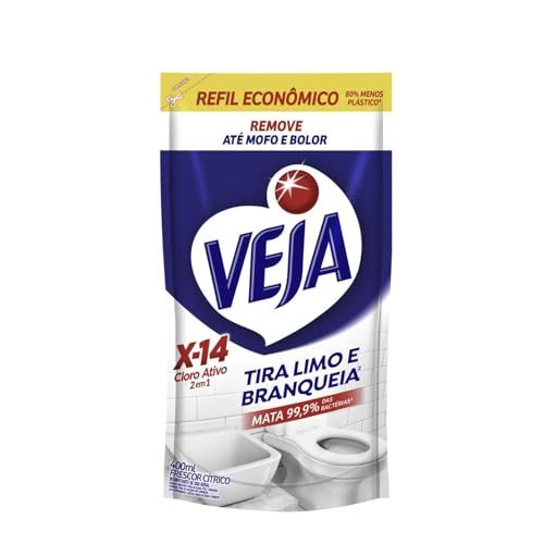 limpador veja x14 tira limo 400ml refil