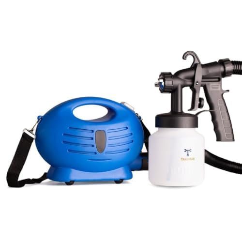 Pistola de Pintura Pulverizadora Elétrica 650W 800ml com Compressor Integrado 127V Ajuste de Fluxo 3 Modos de Spray
