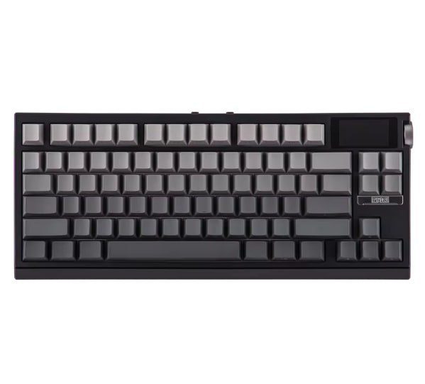 Teclado Mecânico Epomaker G84 Pro, Knob de volume, Tela, Preto, Branco ou Roxo