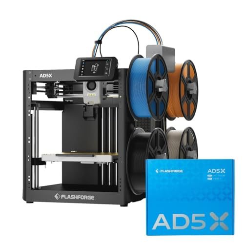 AD5X Impressora 3D Multicolorida CoreXY 600mm/s, 127V e 220V Comutável, Nivelamento Automático 1-Clique, Extrusora Direta 300°C, Volume Cons