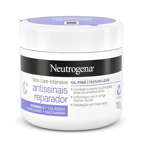 hidratante facial neutrogena antissinais reparado face care intensive 100g
