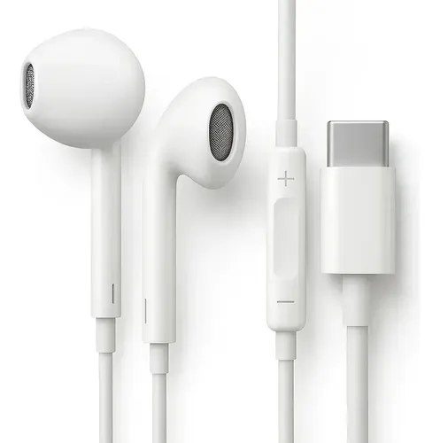 Fones De Ouvido Usb-c Tipo C Com Microfone Integrado Som Estéreo Alta Qualidade Compatível Com iPhone Android Eletric Teck
