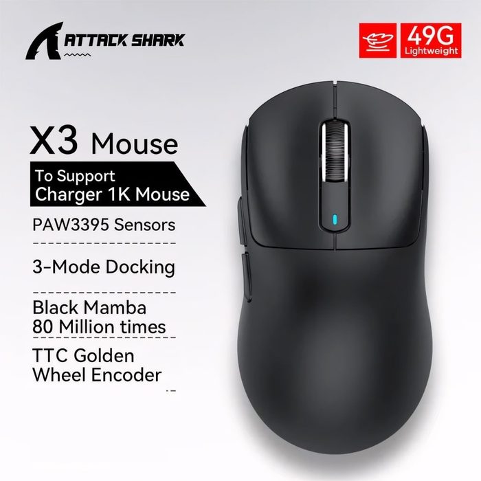 mouse attack shark x3 paw3395