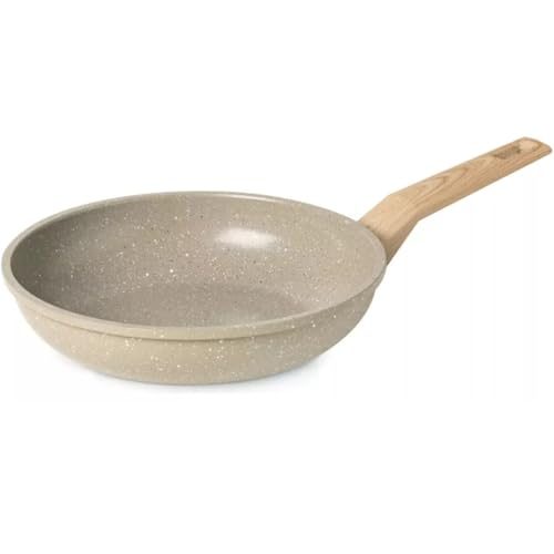 OSTER Frigideira Antiaderente de Cerâmica 22cm Marble Edition - Construção em Alumínio e Revestimento Duplo de Cerâmica, Cabo Revestido em S