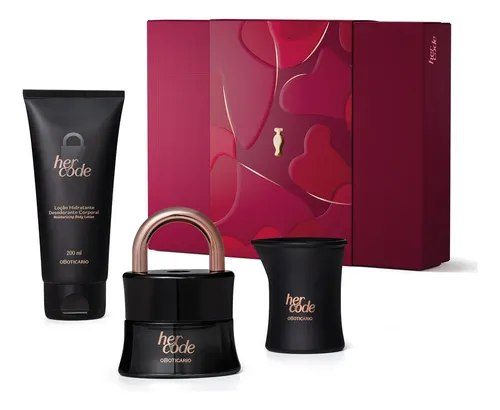 O Boticário Her Code Kit Presente 3 Itens