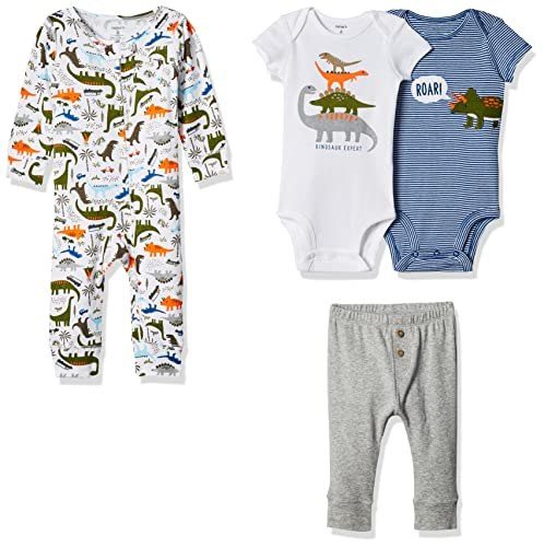 roupas carter's conjunto presente 4 peças dino 3 meses