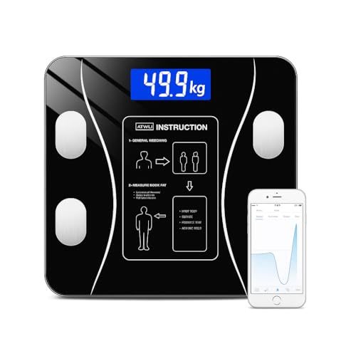 Balança Corporal Bioimpedância Premium Com Visor Inteligente Bluetooth Composição Corporal Peso Controle da Sua Saúde Completo Com Aplicativ
