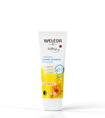 Weleda Babycreme de Calêndula | Proteção Natural Contra Assaduras | Fórmula Suave com Calêndula e Camomila | 30 ml