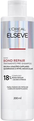 L'Oréal Paris Elseve Bond Repair Tratamento Pré-Shampoo, Reparação Molecular que Reconstrói Ligações e Devolve a Força Original, com Ácido C