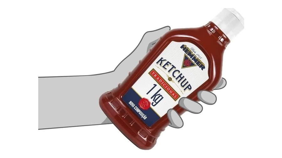 alimentos hemmer ketchup tradicional bisnaga 1kg