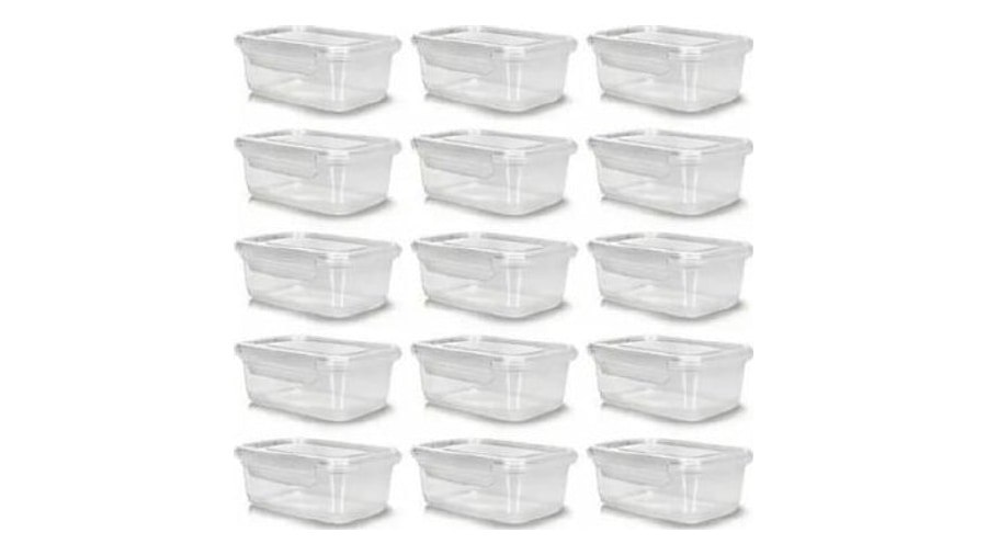 utilidades domésticas kit 10 potes herméticos 750ml