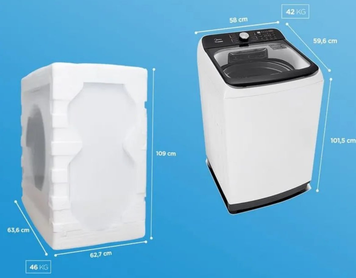eletrodomésticos midea wave agitator 13kg
