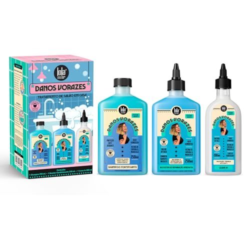 Kit Danos Vorazes Shampoo + Condicionador + Leave in - Lola From Rio