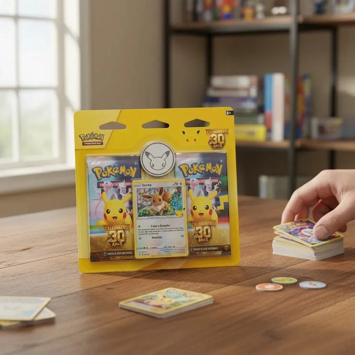 card game pokémon tcg celebração de 30 anos blister duplo