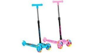 patinete kparts infantil 3 rodas led dobrável