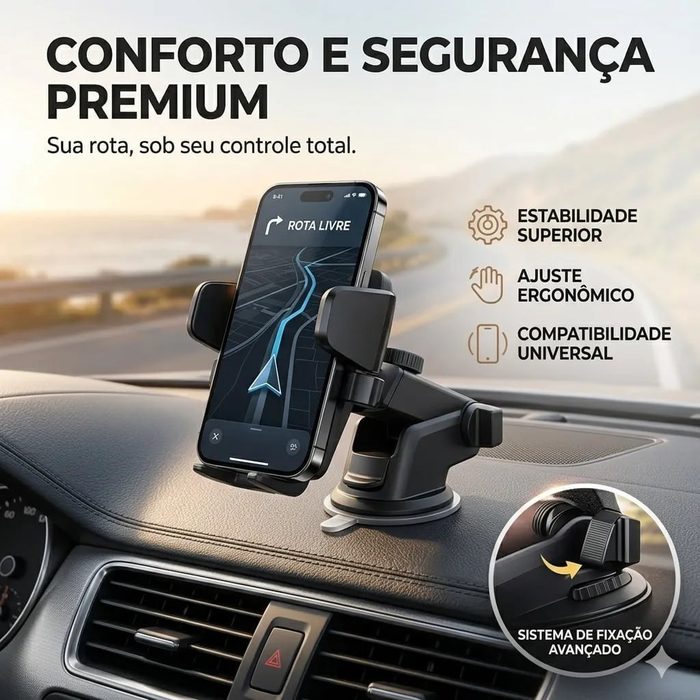 Suporte Celular Veicular Carro Ventosa Automatico Painel