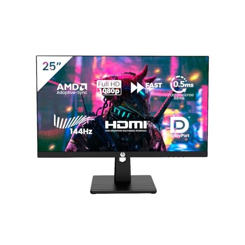 Monitor Haiz 25'' 144hz 0.5ms IPS Adaptative Sync FHD HDMI/DP IPS Vesa