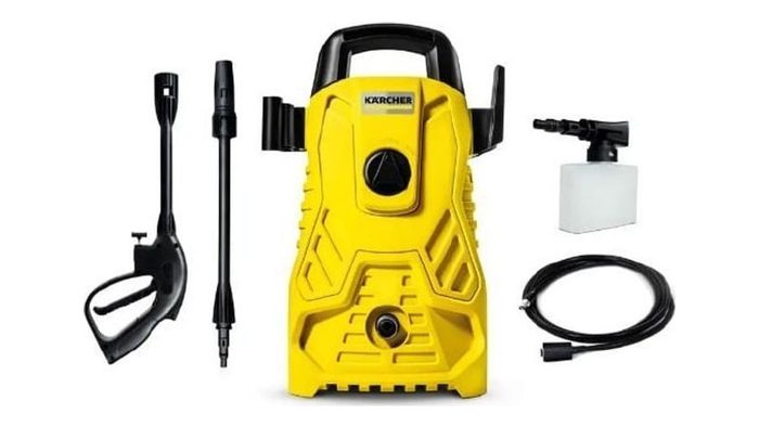 Lavadora de Alta pressão Kärcher Compacta 1500 Psi/Libras 1400W 300L/h com Aplicador de Detergente e Lança Regulável 220v