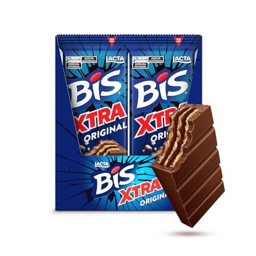 chocolate bis xtra ao leite display 24 unidades 45g