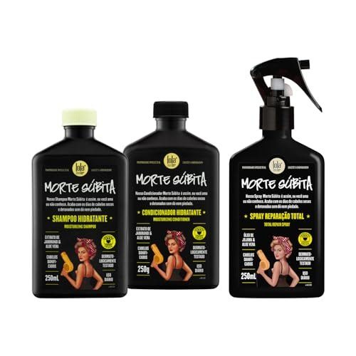 Kit Morte Súbita Shampoo + Condicionador + Spray Reparaçao - Lola From Rio