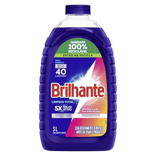 sabão líquido brilhante limpeza total 3l