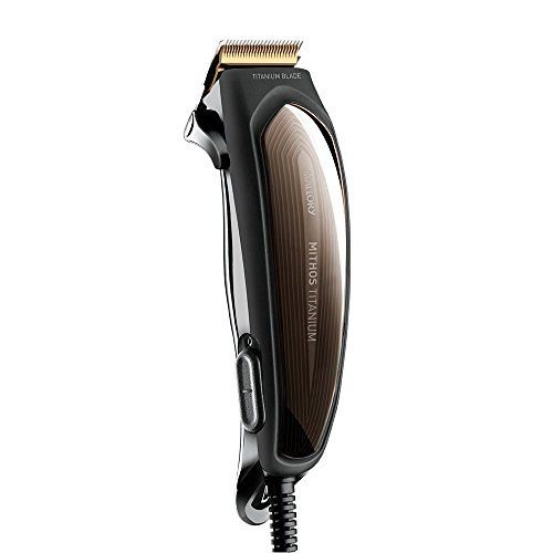 Cortador de Cabelo Mallory Mithos Titanium 6,5W, Com 13 Acessórios, Lâminas de Titânio - 127V