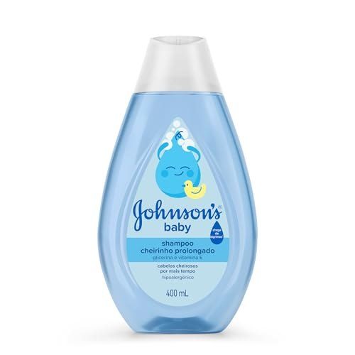 Johnson's Baby Shampoo Infantil Cheiro Prolongado, 400ml, Azul