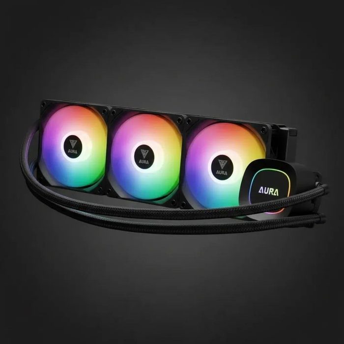 water cooler gamdias aura gl360 lite preto argb