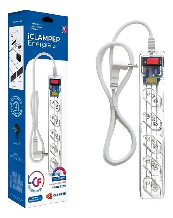 filtro de linha clamper iclamper energia 5