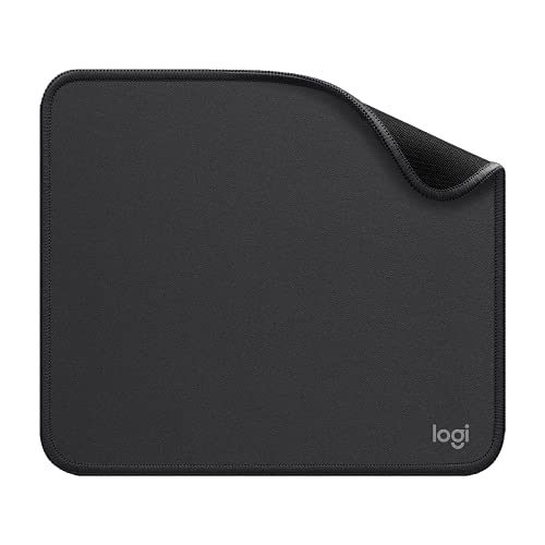 Mouse Pad Logitech Studio Series com Base de Borracha Antiderrapante e Superfície Resistente a Derramamentos - Grafite