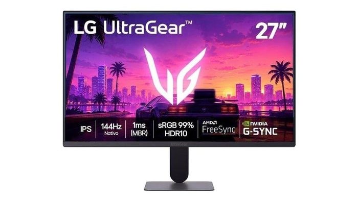 Monitor LG Ultragear 27 27" Full HD 144Hz 1ms