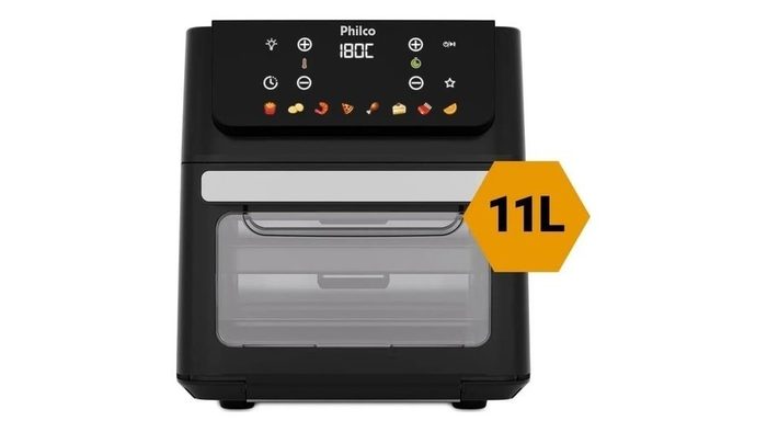 fritadeira philco air fryer oven paf11b 11 litros 1800w