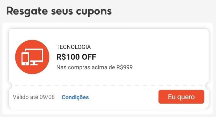 Cupom Shopee Tecnologia