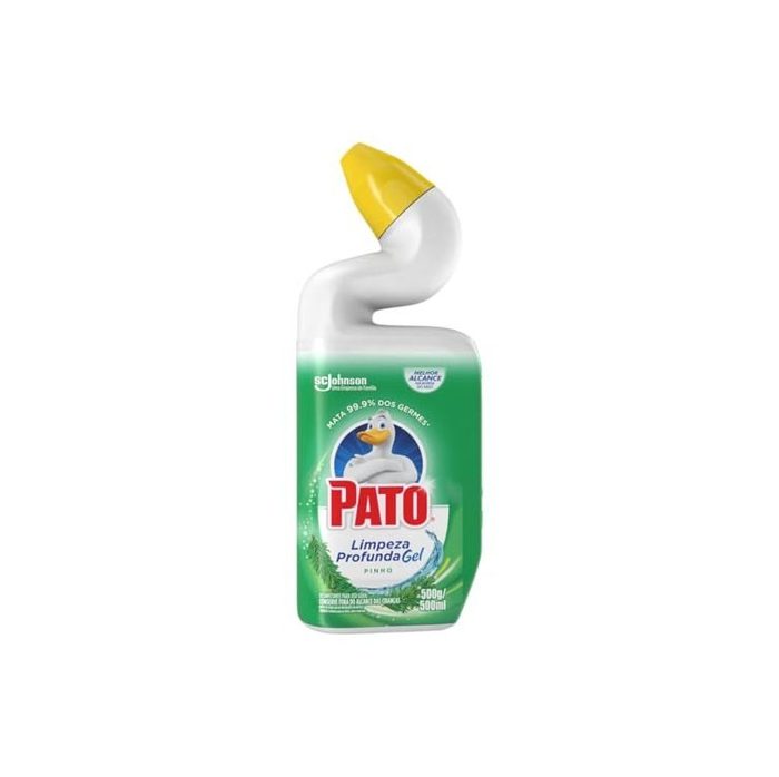 2 UNIDADES: Pato Limpador Sanitário Gel Desinfetante, Pinho, Limpeza Profunda, 500ml