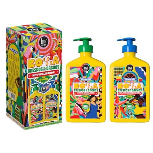 Kit Bossa Cabelos Crespos e Cacheados Modelador Creme 500 g + Gelatina Modeladora 500 g - Lola From Rio