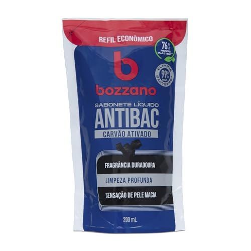 Bozzano Sabonete Líquido Antibac Carvão Ativado Refil 200ml