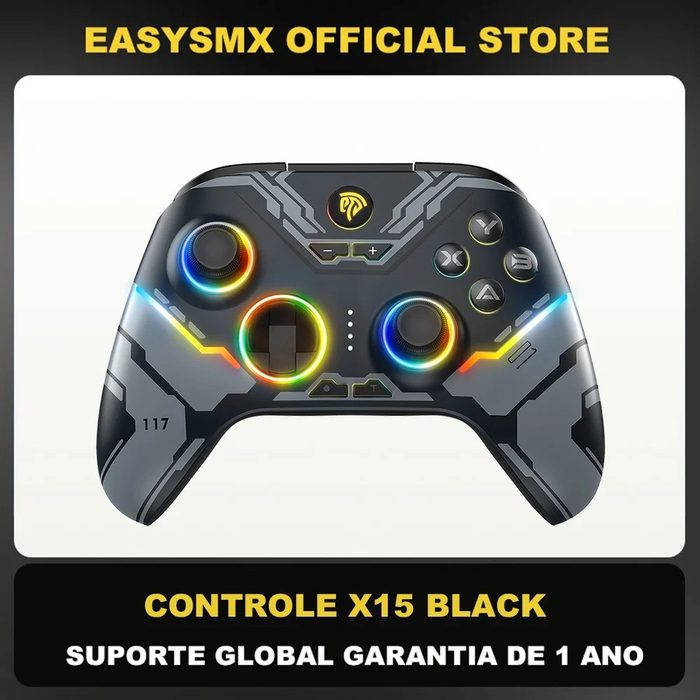Controle Sem Fio EasySMX X15 Hall Effect