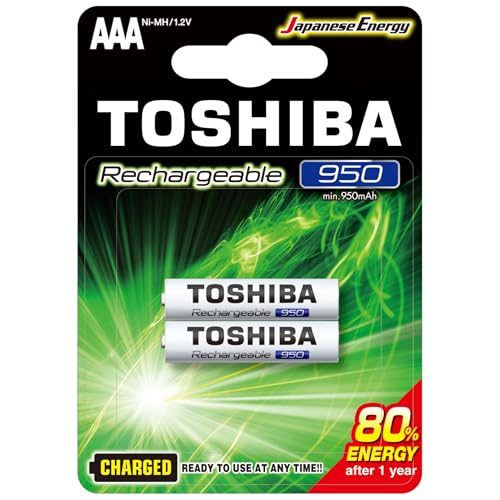 Pilha Recarregável AAA 1,2V 950mAh TNH3GAE TOSHIBA Cartela com 2 unid.