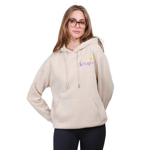 Ultra Game Moletom com capuz feminino padrão Wnba oficial super macio, areia tamanho P