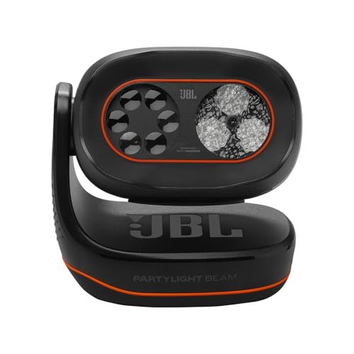 JBL, Luz para Festa Portátil, PartyLight Beam, Personalizável Preto