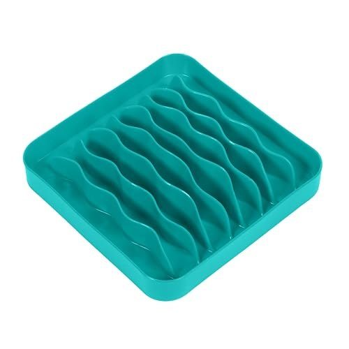 PET GAMES Comedouro Funcional Flexivel e Lento Que Atiça a Procura por Alimentos para Cães e Gatos Pet Wave Verde