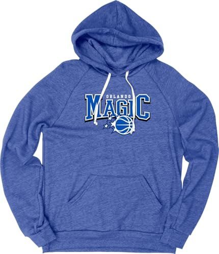 Blue 84 Moletom clássico com capuz padrão NBA oficialmente licenciado Tri-Blend, cor do time