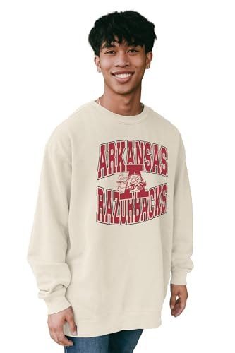 Blusa de moletom Ncaa Officially Licensed Crewneck Sweatshirt Ringspun Vintage Vault Ivory Reserve Collection by Blue 84adulto-unissex GG