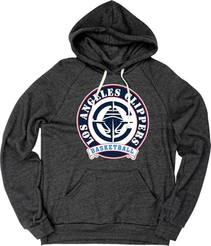 Blue 84 Moletom com capuz padrão NBA oficialmente licenciado Tri-Blend, preto