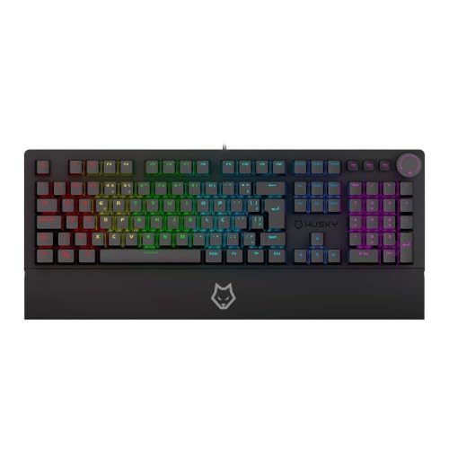 Teclado Mecânico Gamer Husky Anchorage Full Size, RGB, Switch Gateron EF Red, ABNT2, Preto - HTG200PTVR