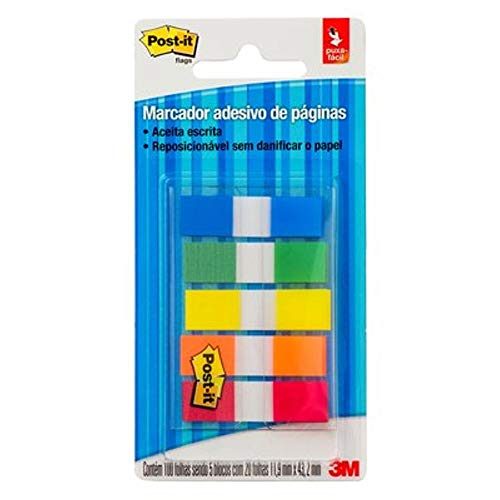 papelaria 3m post-it marcador de páginas 100 folhas cores sortidas