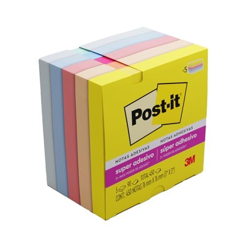 papelaria 3m post-it bloco de notas adesivas coleção alegria 450 folhas