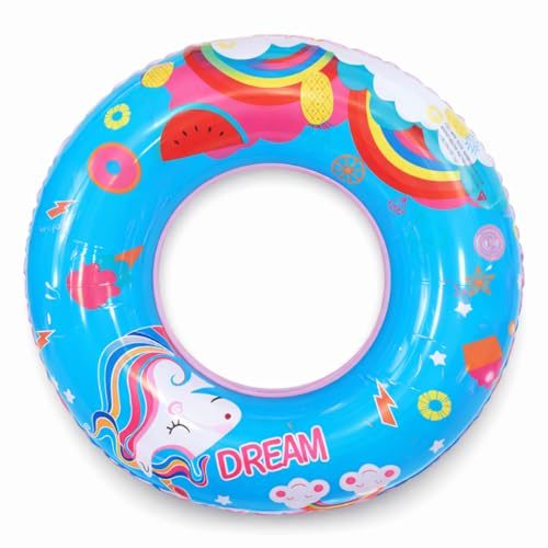 boia inflável unicórnio dream 60 70 80 90cm